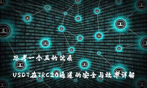思考一个且的优质

USDT在TRC20通道的安全与效率详解